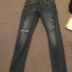 Mens dark blue skinny forever 21 jeans